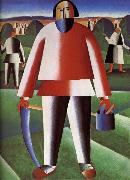 Kasimir Malevich Cut Grazing-s People Sweden oil painting artist